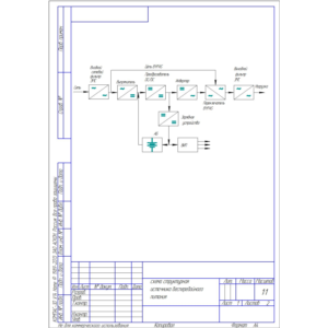 схема структурная источника безперебойного питания