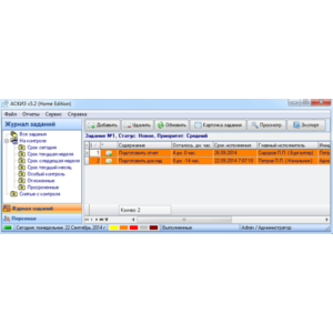 Контроль исполнения заданий - АСКИЗ (Business Edition)