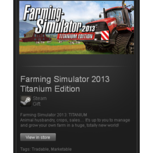 Farming Simulator 2013 Titanium Edition STEAM Gift ROW