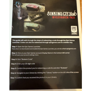 The Sinking City. DLC ключ Набор ДЕТЕКТИВА (Epic ключ)