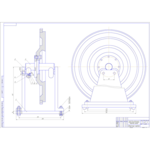 Чертеж Стенд для балансировки маховика ЗИЛ-130
