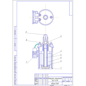 Чертеж Катушка зажигания ЗИЛ