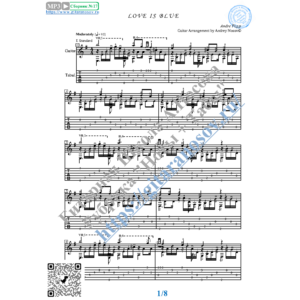 Love is Blue (Ноты и табы для гитары соло)