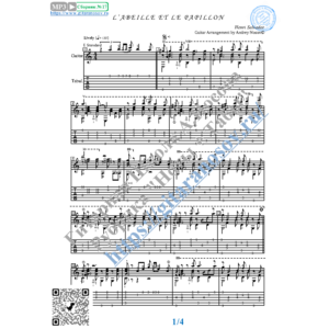 Пчела и бабочка (Ноты и табы для гитары соло)