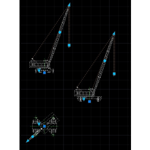 Динамический блок крана КС-5363 в формате DWG