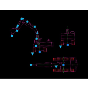 Динамический блок Экскаватора в формате DWG