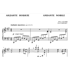 5с15 Анданте нобиле, ПАВЕЛ ЗАХАРОВ / фортепиано