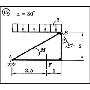 Решение задачи С2 вариант 15 (С2-15) - Диевский В.А.