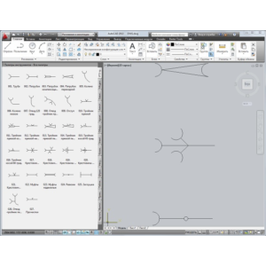 УГО труб и фасонных частей