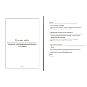 Подготовка фарморганизации к получению лиценции