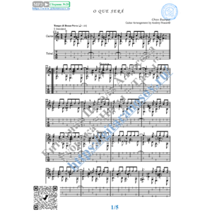 O Que Sera (Ноты и табы для гитары соло)