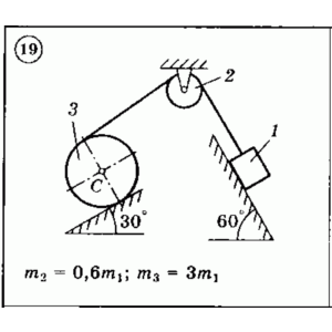 Решение задачи Д3 (задание 1) Вариант 19 Диевский В.А.