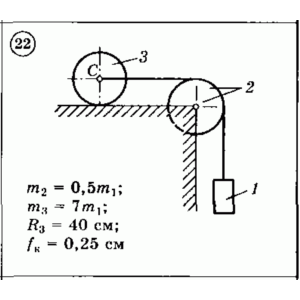 Решение задачи Д3 (задание 1) Вариант 22 Диевский В.А.