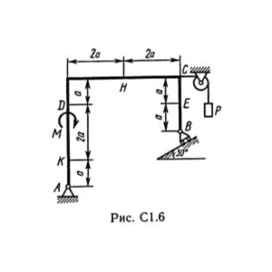 Решение С1-63 (Рисунок С1.6 условие 3 С.М. Тарг 1989 г)