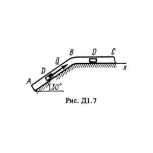 Решение задачи Д1 Вариант 71, решебник Тарг С.М. 1983