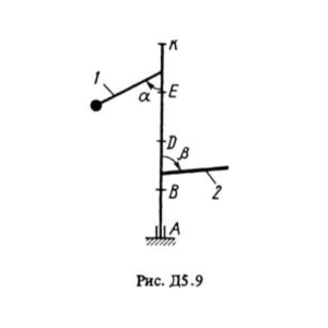 Решение Д5 Вар. 99, решебник теормех Тарг С.М. 1983 г.
