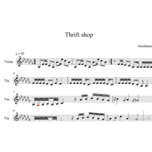 Macklemore - Thrift Shop (VIOLIN COVER) - Peter Lee Joh
