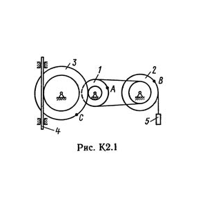 Решение К2-15 (Рисунок К2.1 условие 5 С.М. Тарг 1989 г)