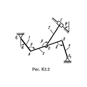 Решение К3-22 (Рисунок К3.2 условие 2 С.М. Тарг 1989 г)