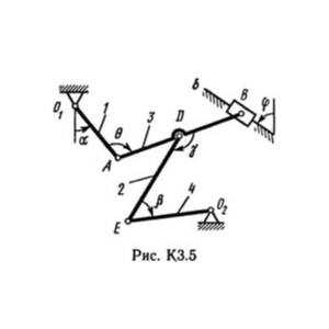 Решение К3-55 (Рисунок К3.5 условие 5 С.М. Тарг 1989 г)