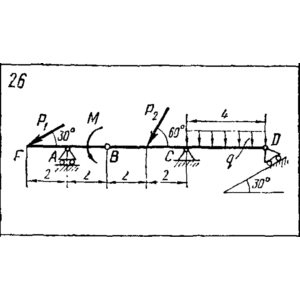 C5 Вариант 26 термех из решебника Яблонский А.А. 1978 г