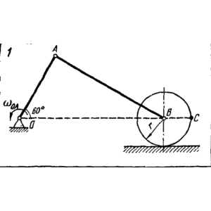 Задача К4 Вар. 01 термех из решебника Яблонский АА 1978