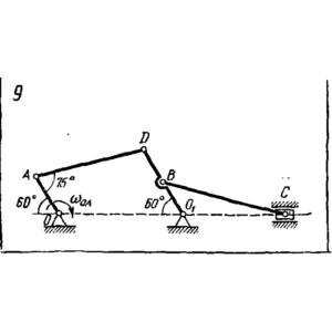 Задача К4 Вар. 09 термех из решебника Яблонский АА 1978