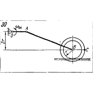Задача К4 Вар. 30 термех из решебника Яблонский АА 1978
