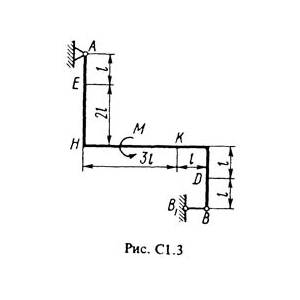 Решение С1-31 (Рисунок С1.3 условие 1 С.М. Тарг 1988 г)