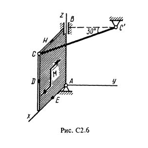 Решение С2-62 (Рисунок С2.6 условие 2 С.М. Тарг 1988 г)