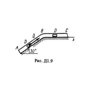Решение Д1-94 (Рисунок Д1.9 условие 4 С.М. Тарг 1988 г)