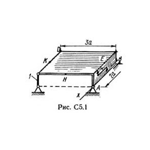 Решение С5 вар. 15, решебник теормех Тарг С.М. 1982 г.
