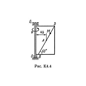 Решение задачи К4 В 41, решебник термех Тарг С.М. 1982