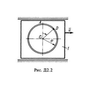 Решение Д2-22 (Рисунок Д2.2 условие 2 С.М. Тарг 1988 г)