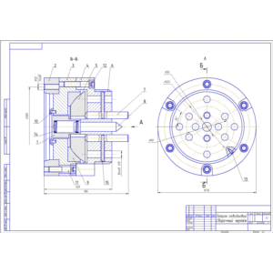 Чертеж Патрон поводковый