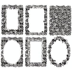 Оригинальные рамки для текста из мелких треугольников