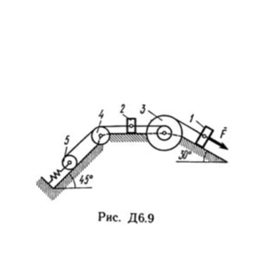 Решение Д6-98 (Рисунок Д6.9 условие 8 С.М. Тарг 1989 г)
