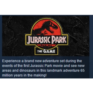 Jurassic Park: The Game (STEAM KEY region free)