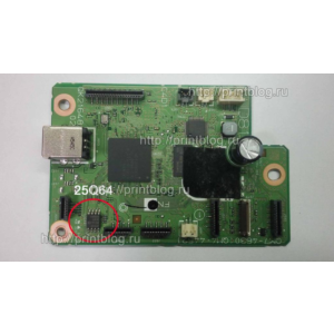Дампы микросхем принтера Canon G3400 для сброса 5B00
