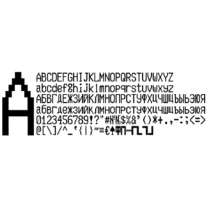 Шрифт ККМ МЕРКУРИЙ-114.1-ТОРНАДО вер.3 (ttf)