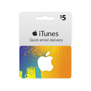 Itunes Gift Card $5 USA - без комиссии