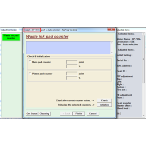 Adjustment program Epson EP-707A