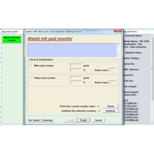 Adjustment program Epson WorkForce WF-2630