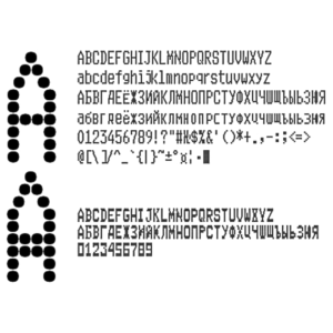 Шрифт ККМ матричного принтера EPSON TM-U950 вер.1(ttf)