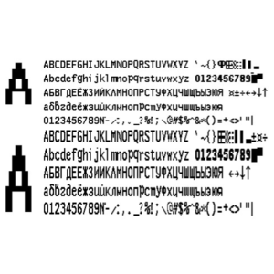 Шрифт ККМ МЕРКУРИЙ MS-К вер. 1(ttf)