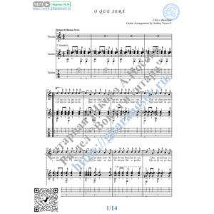 O Que Sera (Вокал Гитара Ноты Табы)
