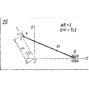 Задача К2 Вар. 26 термех из решебника Яблонский АА 1978