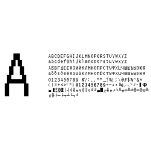 Шрифт ККМ МЕРКУРИЙ MS-К вер. 2(ttf)