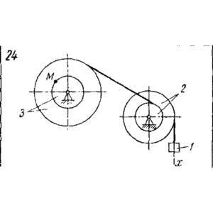 Задача К3 Вар. 24 термех из решебника Яблонский АА 1978