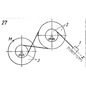 Задача К3 Вар. 27 термех из решебника Яблонский АА 1978